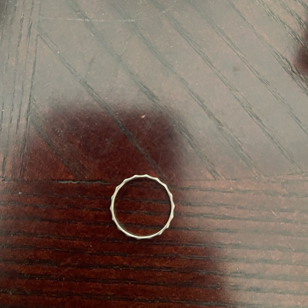 Catbird Elegant Silver Fluted Band - Picture 3 of 4